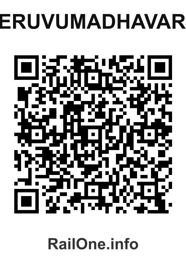 RailOne QR Code for Cheruvumadhavaram station