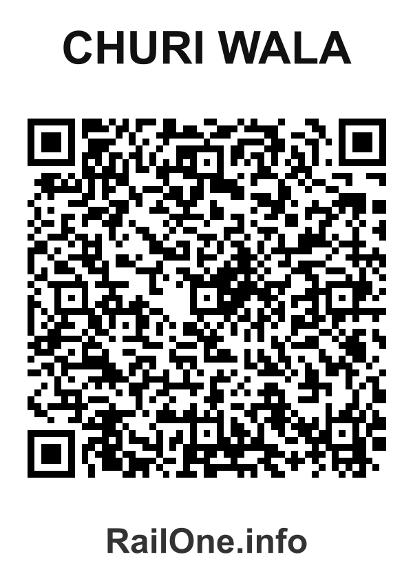 RailOne QR Code for Churi Wala station