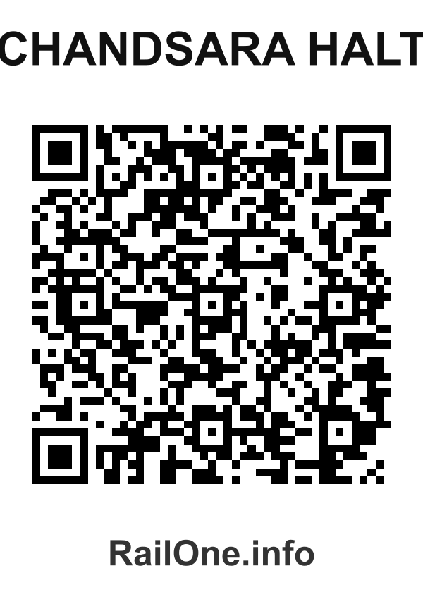 RailOne QR Code for Chandsara Halt station