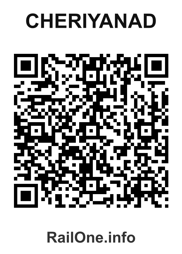 RailOne QR Code for Cheriyanad station