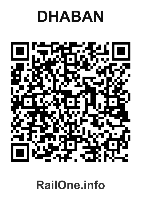 RailOne QR Code for Dhaban station