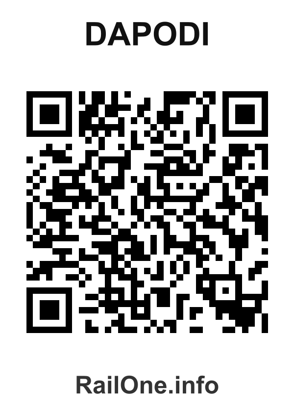 RailOne QR Code for Dapodi station