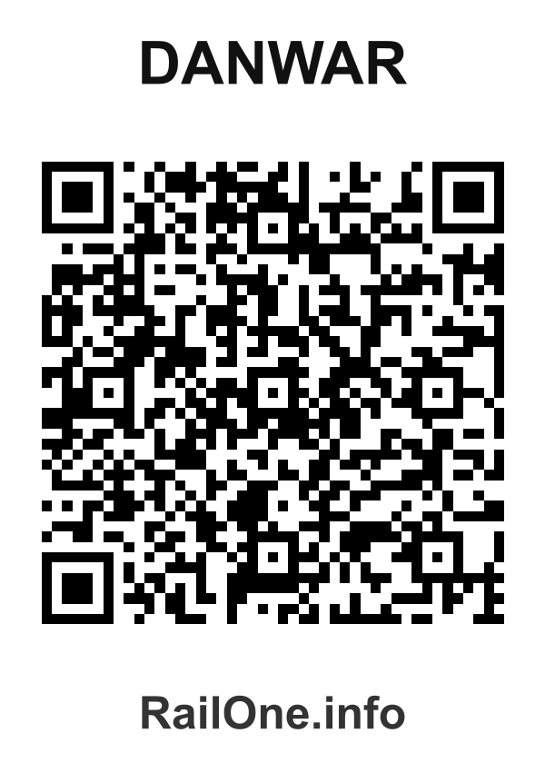 RailOne QR Code for Danwar station