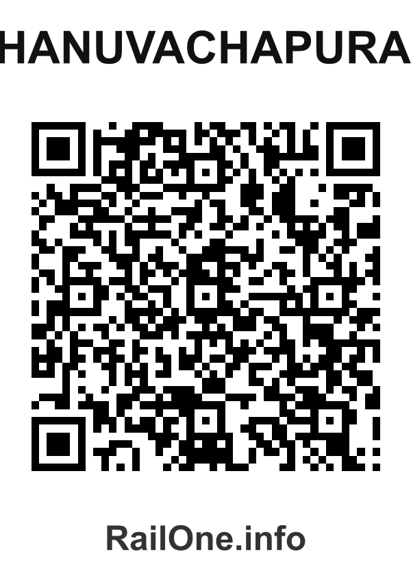 RailOne QR Code for Dhanuvachapuram station