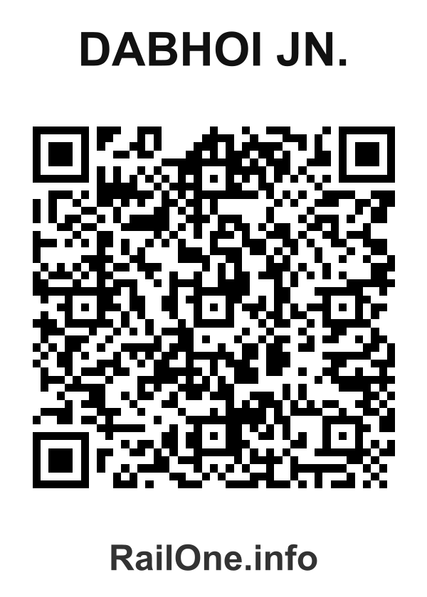 RailOne QR Code for Dabhoi Jn. station