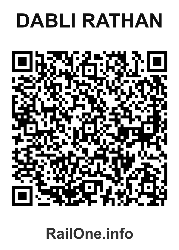 RailOne QR Code for Dabli Rathan station
