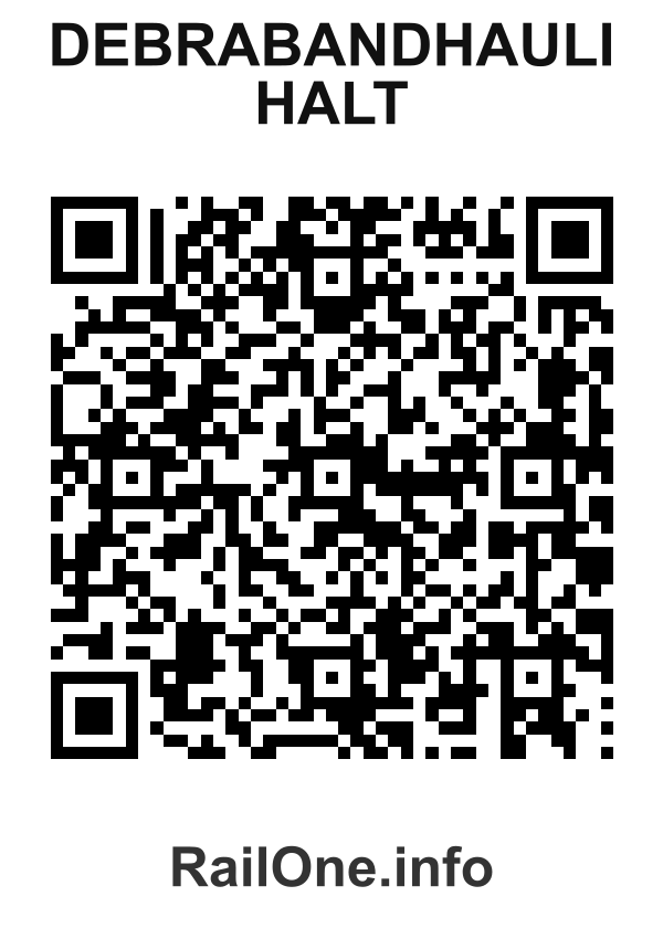 RailOne QR Code for Debrabandhauli Halt station
