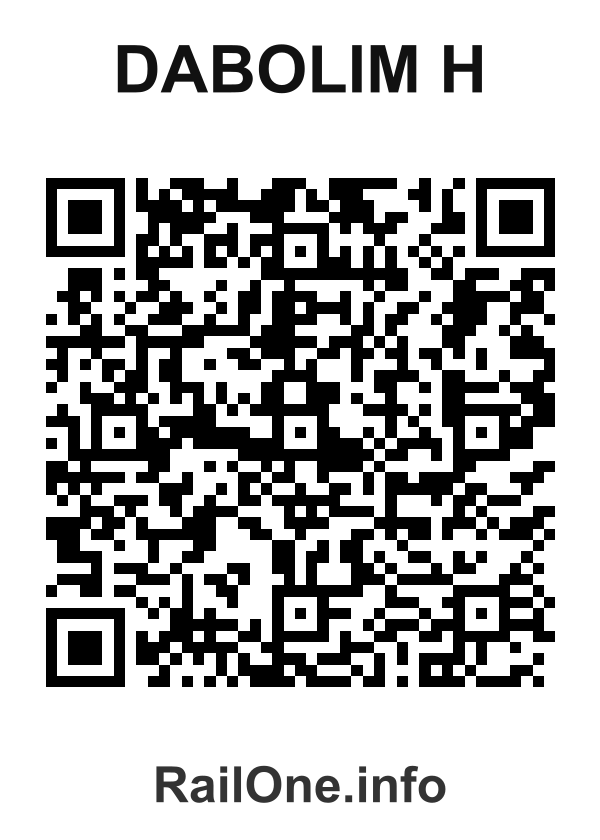 RailOne QR Code for Dabolim H station