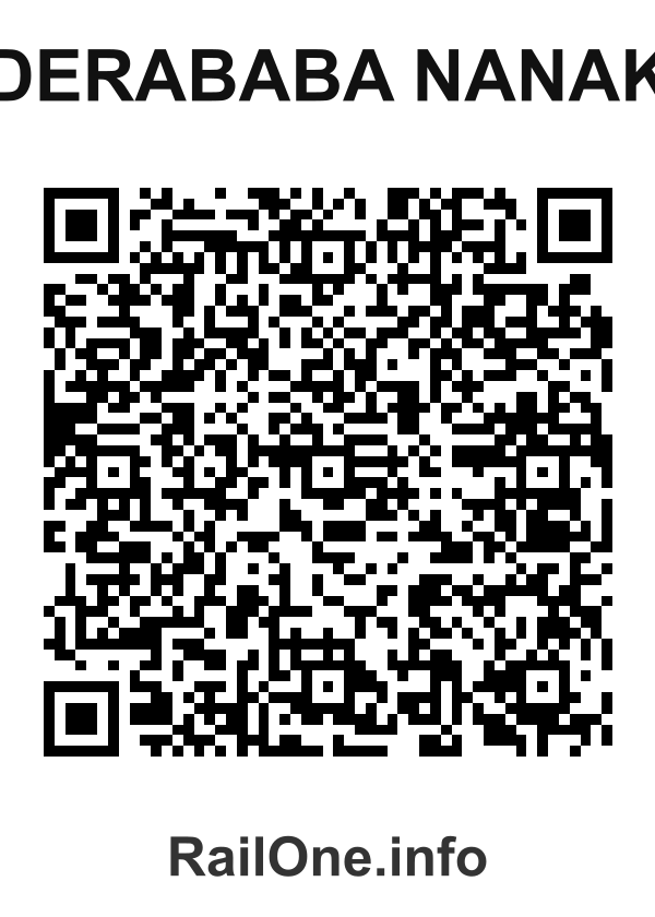 RailOne QR Code for Derababa Nanak station