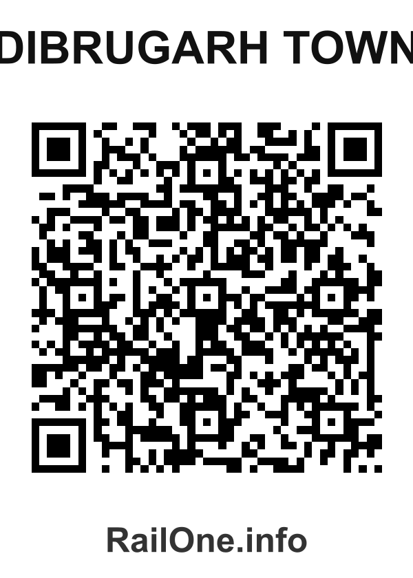 RailOne QR Code for Dibrugarh Town station