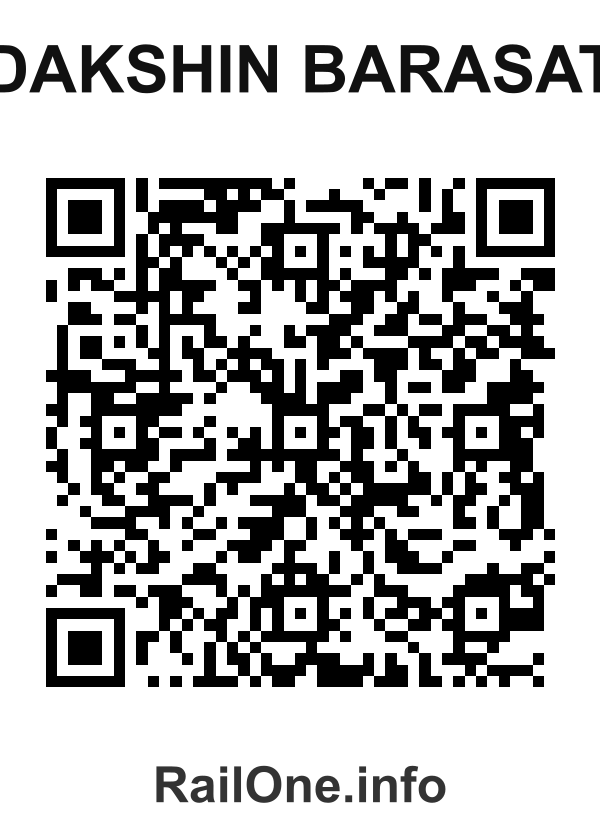 RailOne QR Code for Dakshin Barasat station