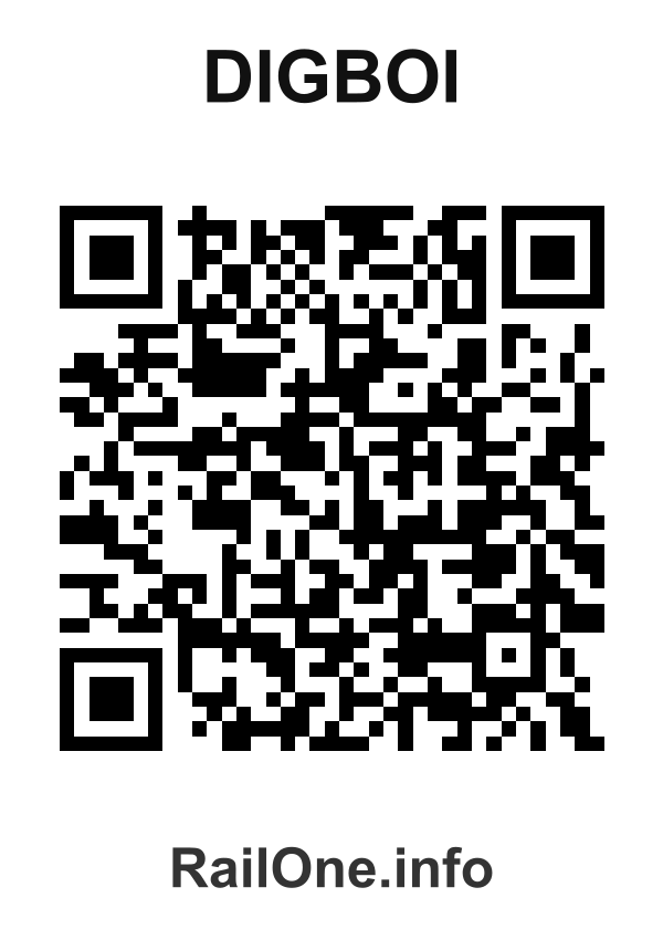 RailOne QR Code for Digboi station