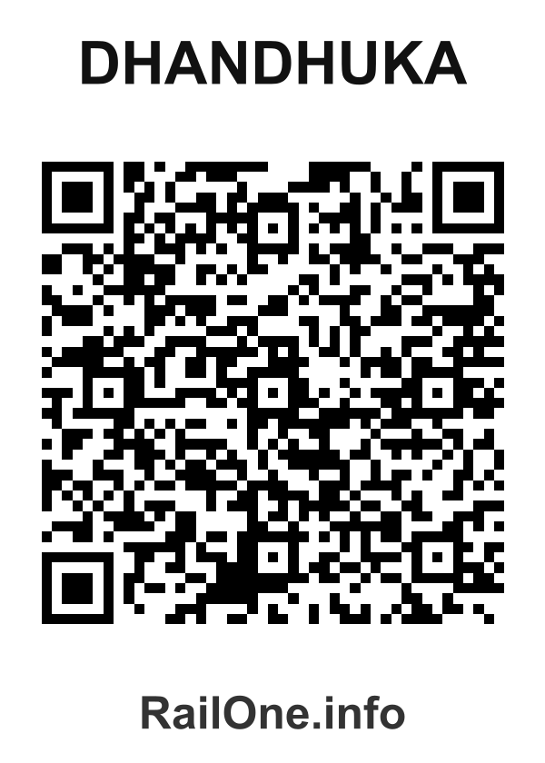 RailOne QR Code for Dhandhuka station