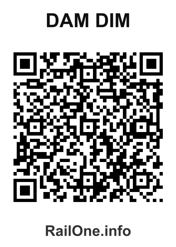 RailOne QR Code for Dam Dim station