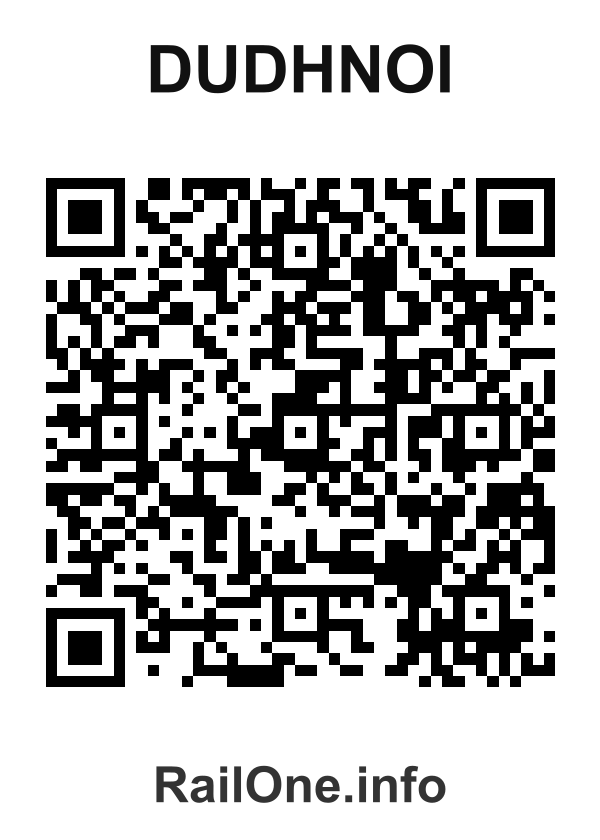 RailOne QR Code for Dudhnoi station