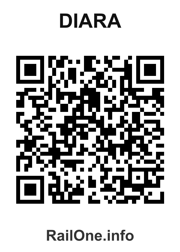 RailOne QR Code for Diara station