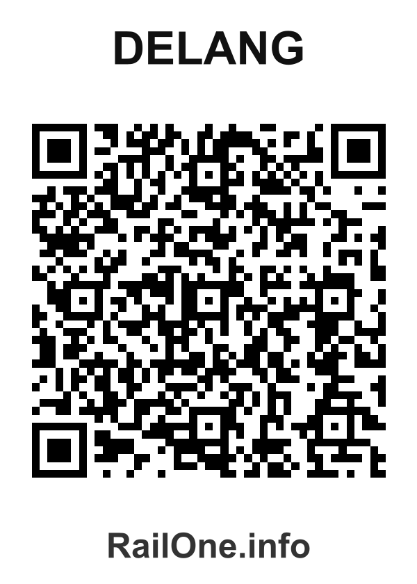 RailOne QR Code for Delang station
