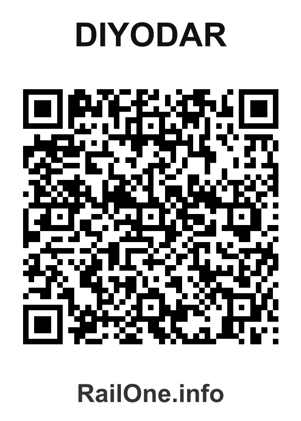 RailOne QR Code for Diyodar station