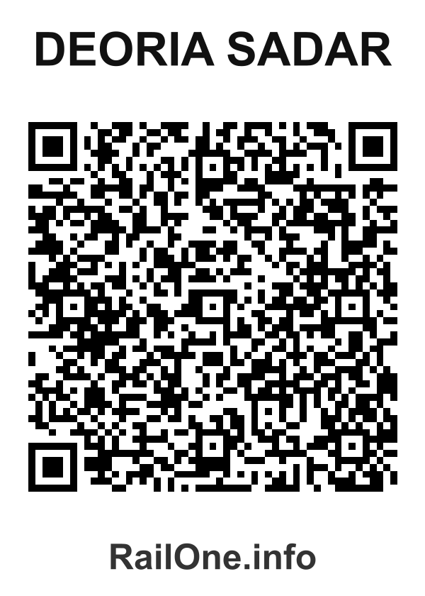 RailOne QR Code for Deoria Sadar station