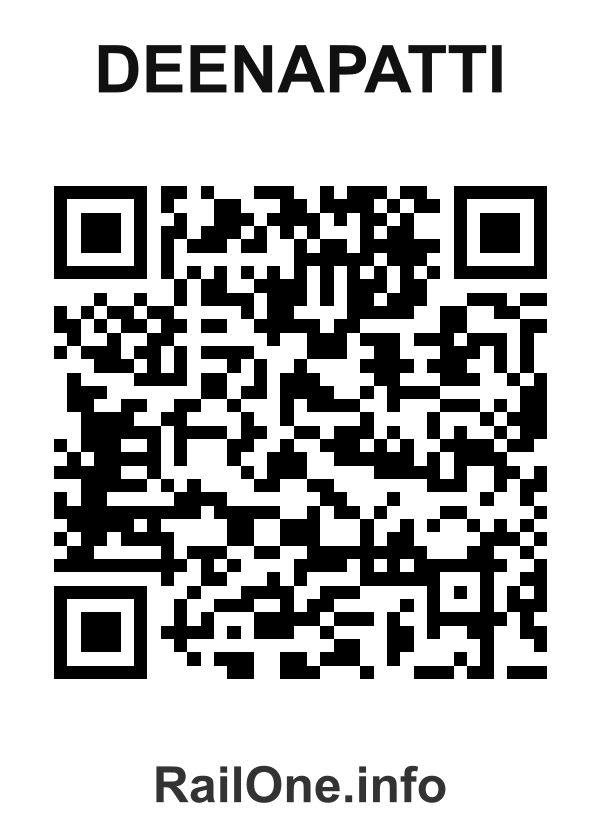 RailOne QR Code for Deenapatti station
