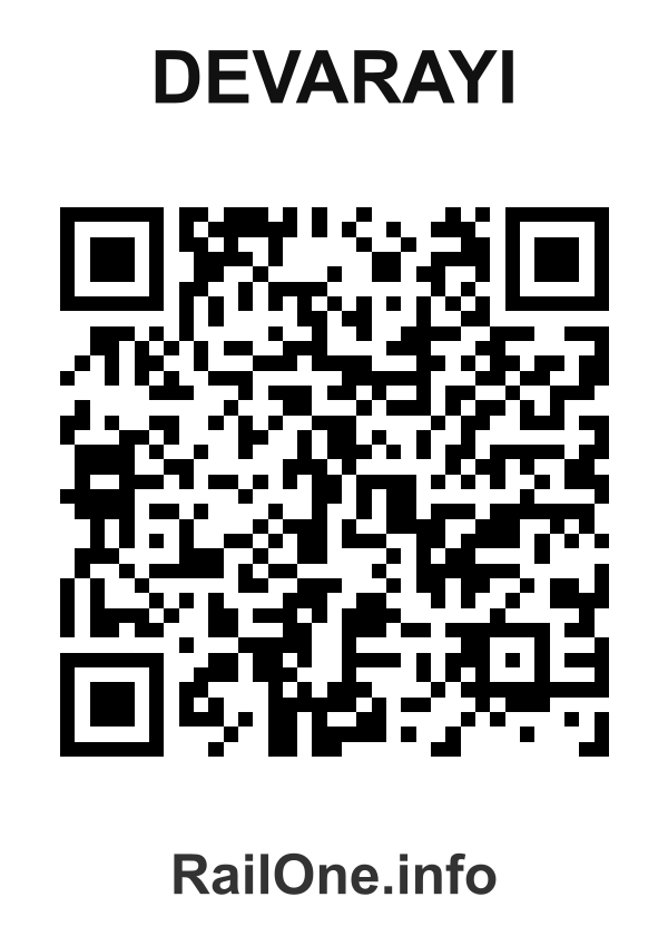 RailOne QR Code for Devarayi station