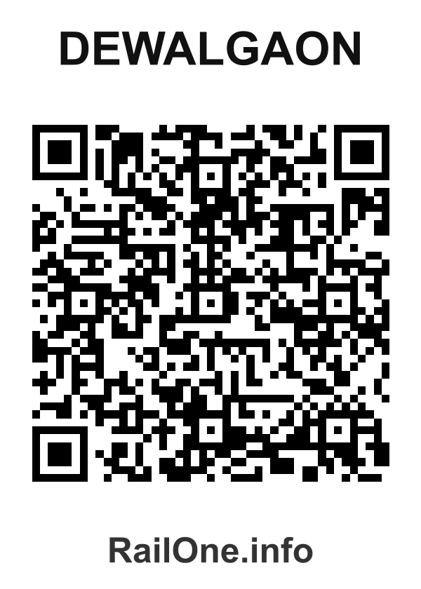 RailOne QR Code for Dewalgaon station