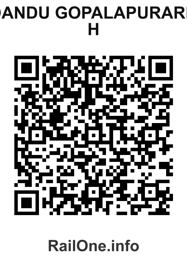 RailOne QR Code for Dandu Gopalapurarn H station