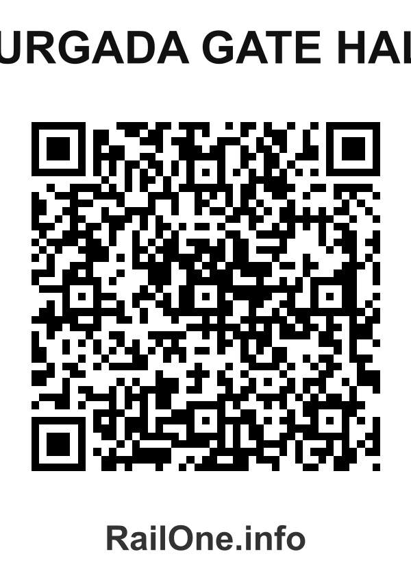 RailOne QR Code for Durgada Gate Halt station