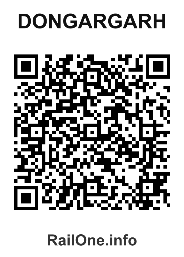 RailOne QR Code for Dongargarh station