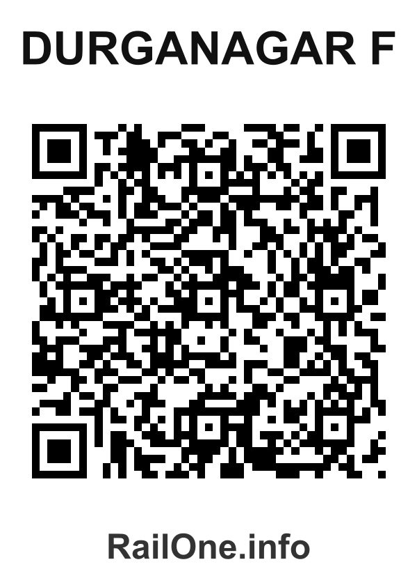 RailOne QR Code for Durganagar F station