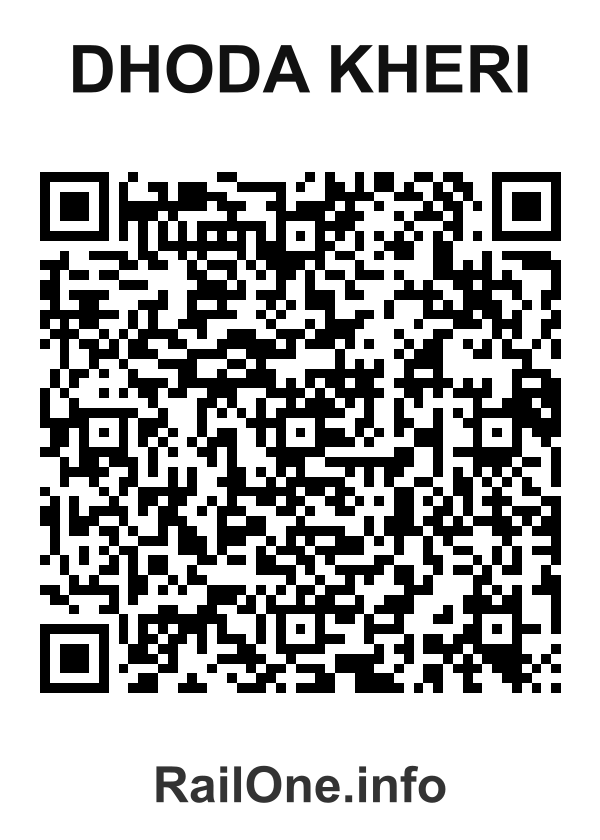 RailOne QR Code for Dhoda Kheri station