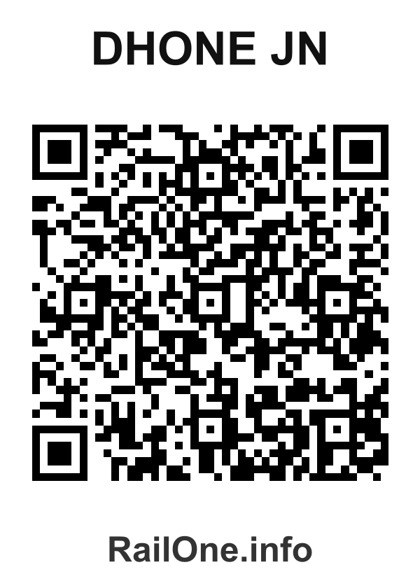 RailOne QR Code for Dhone Jn station