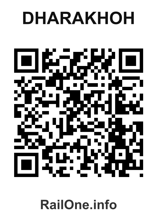 RailOne QR Code for Dharakhoh station