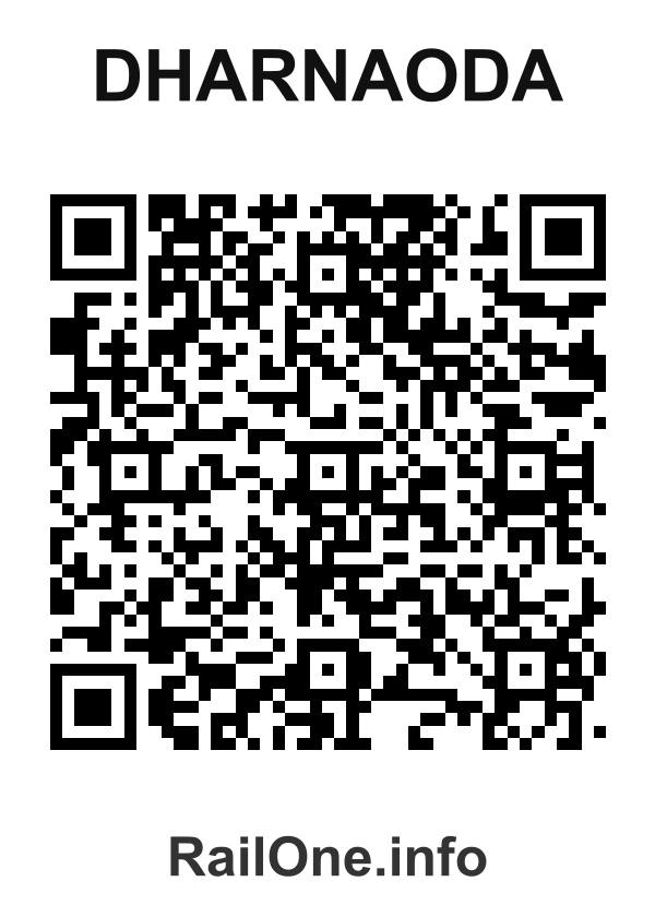 RailOne QR Code for Dharnaoda station