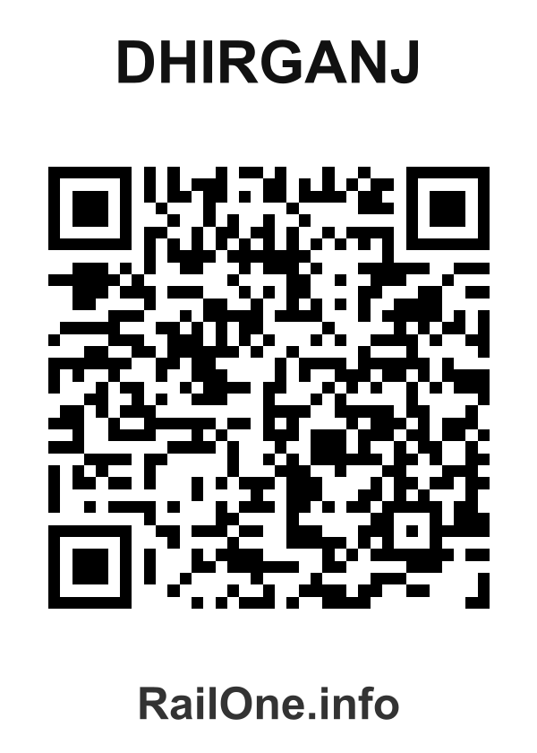 RailOne QR Code for Dhirganj station