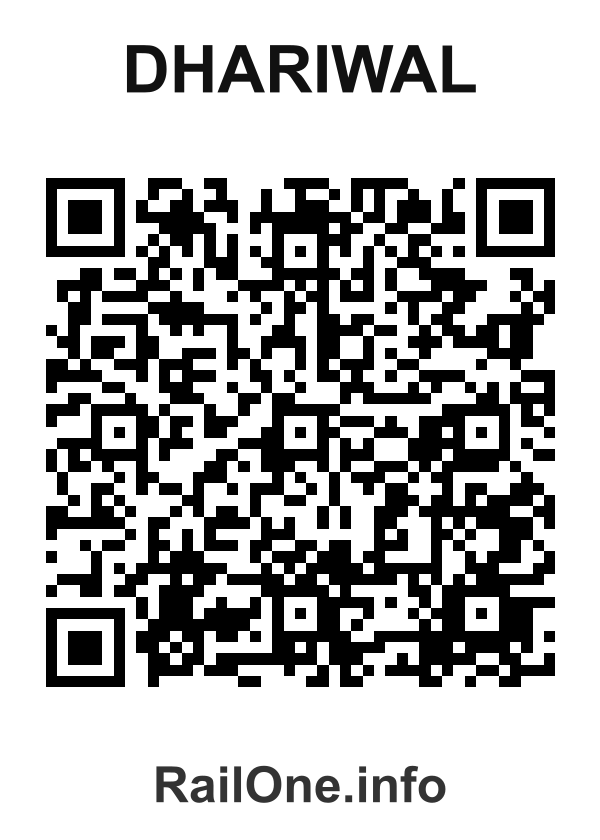RailOne QR Code for Dhariwal station