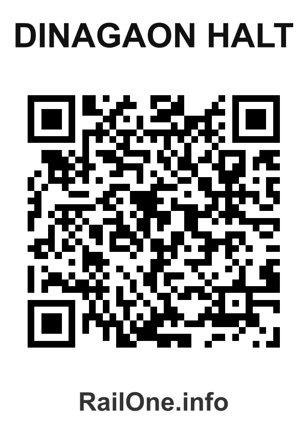 RailOne QR Code for Dinagaon Halt station