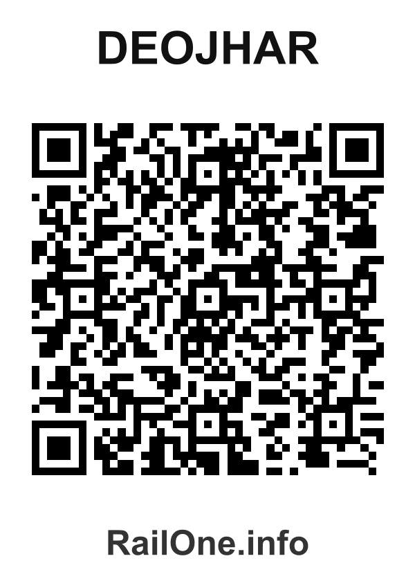 RailOne QR Code for Deojhar station