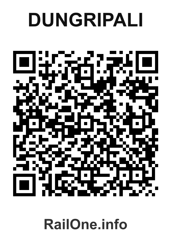 RailOne QR Code for Dungripali station