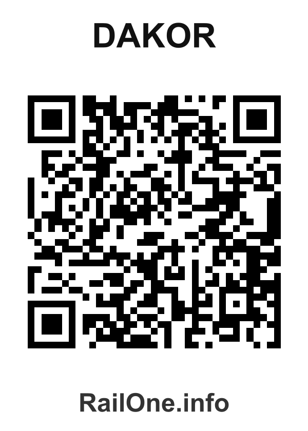 RailOne QR Code for Dakor station