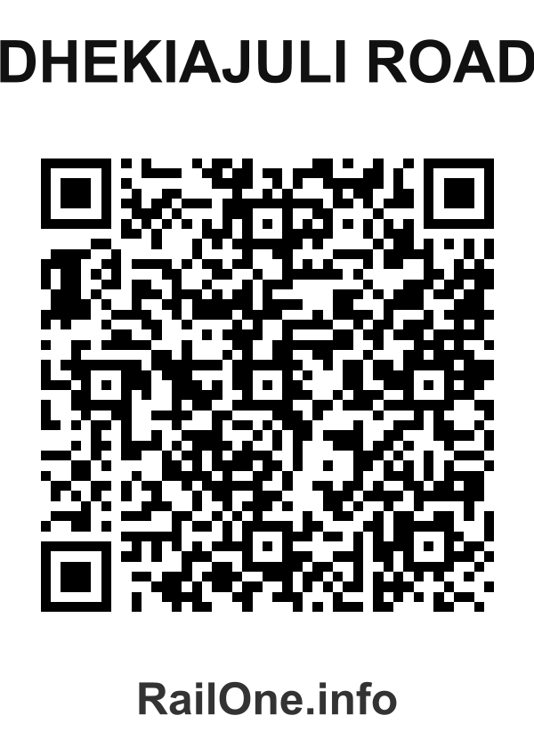 RailOne QR Code for Dhekiajuli Road station