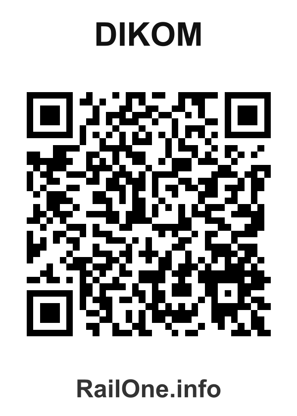 RailOne QR Code for Dikom station