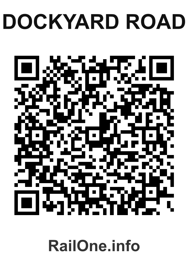 RailOne QR Code for Dockyard Road station