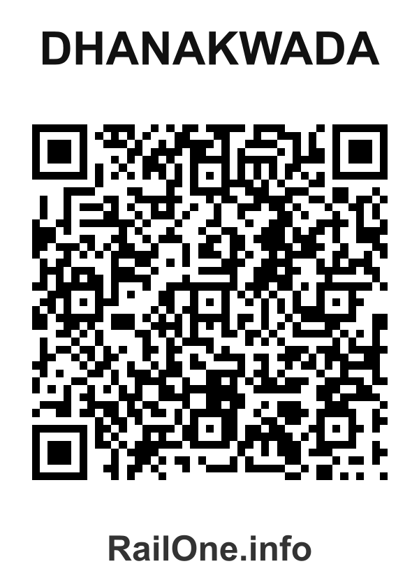 RailOne QR Code for Dhanakwada station