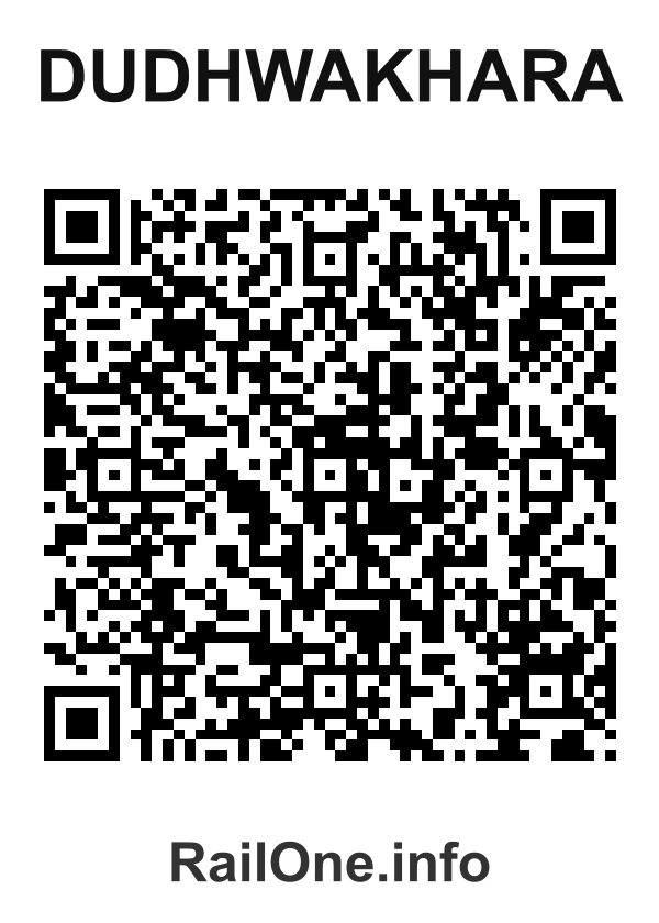 RailOne QR Code for Dudhwakhara station
