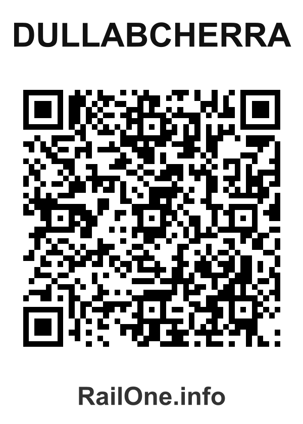 RailOne QR Code for Dullabcherra station