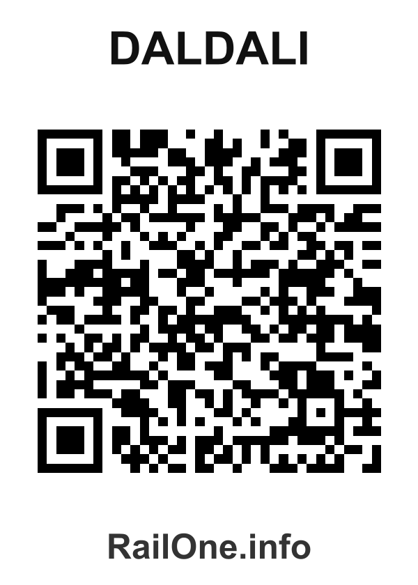 RailOne QR Code for Daldali station