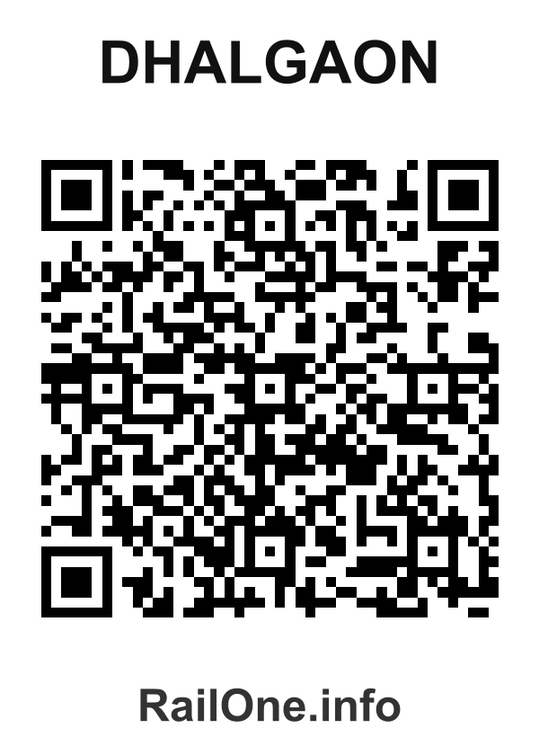 RailOne QR Code for Dhalgaon station