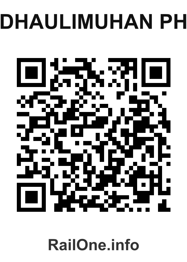 RailOne QR Code for Dhaulimuhan Ph station