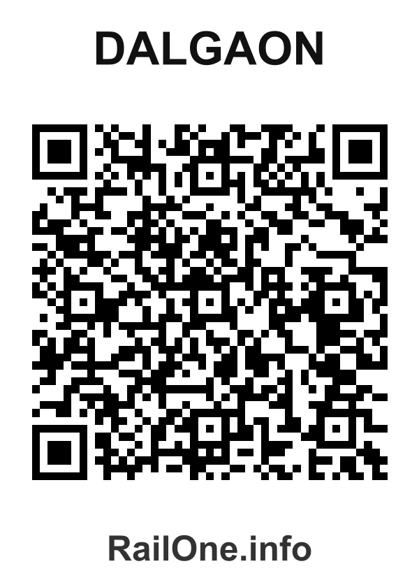 RailOne QR Code for Dalgaon station
